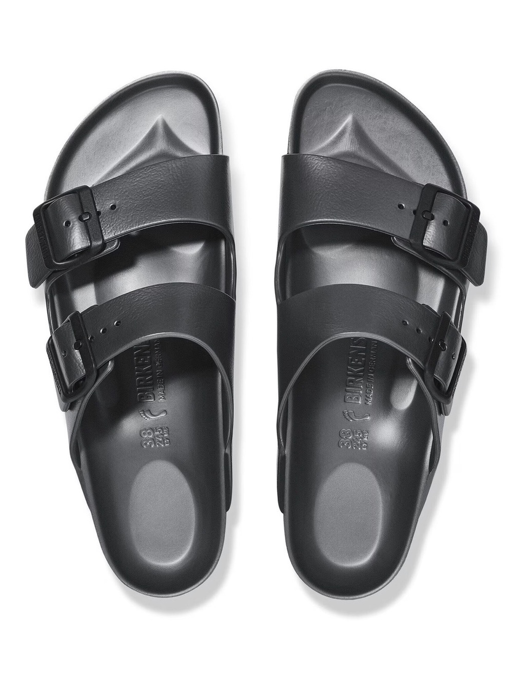 Birkenstock Black Arizona Double-Buckle Sandals 6.5
